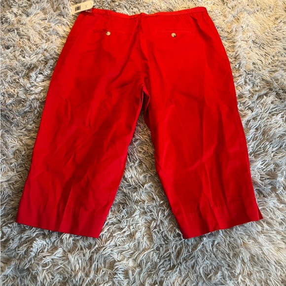 NWT Kim Rogers Red Capri pants - Picture 4 of 4